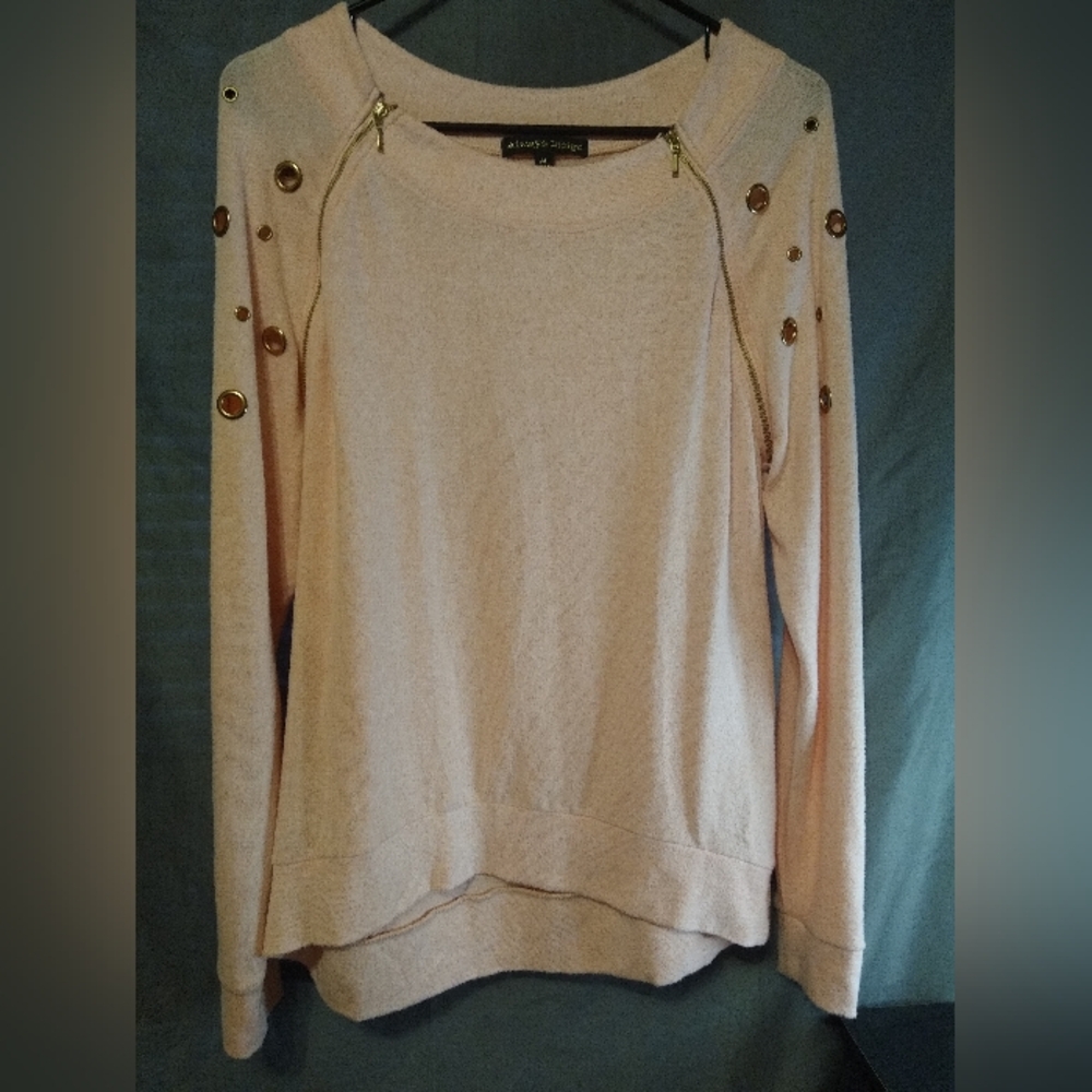 Always indigo pink light weight sweater